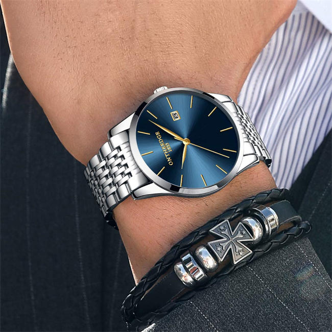 Mens Analog Quartz Wrist Watch - R ONTHEEDGE Roman Numeral Business Analog Wrist Watch